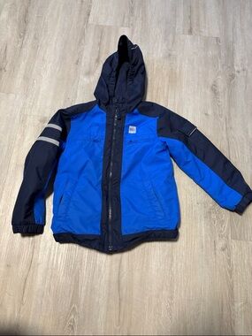 MEC Kids Royal Blue and Navy Hooded Puffer Jacket